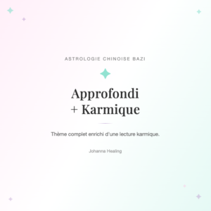 Thème complet avec analyse karmique