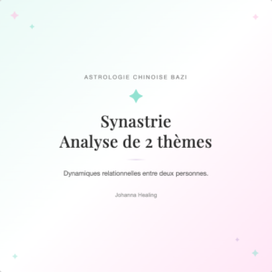Synastrie sentimentale : analyse de 2 thèmes